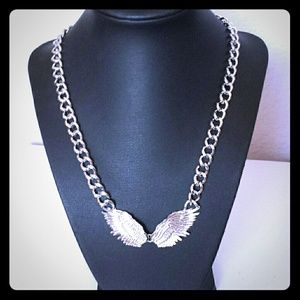 Silver Winged necklace