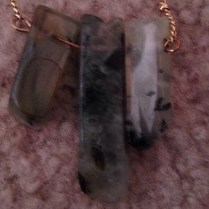 Green stone necklace