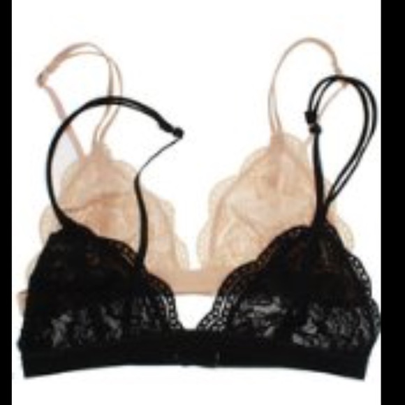 Beautiful lace sheer triangle Bralette  SALE - Picture 3 of 4