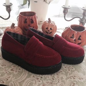 Red Creeper Platform Loafers!