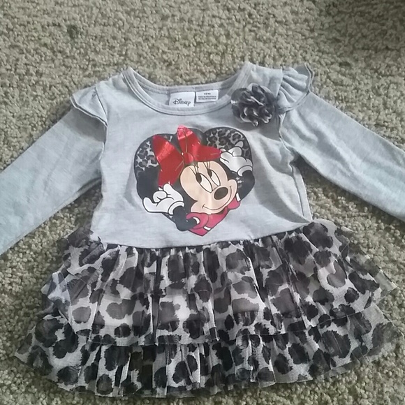 Baby Girl Disney Minnie Mouse Shirt 12 Months