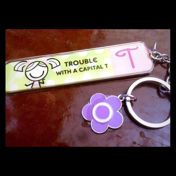 Letter keychain