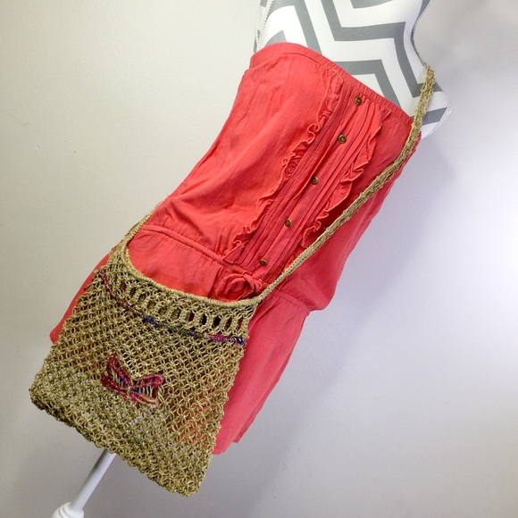 Boho Hand-Woven Shoulder Bag - Picture 1 of 3