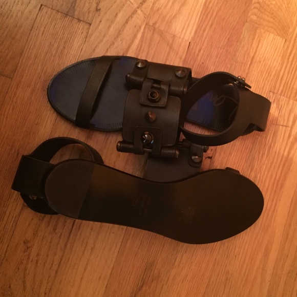 Lanvin black sandals (Never Worn)