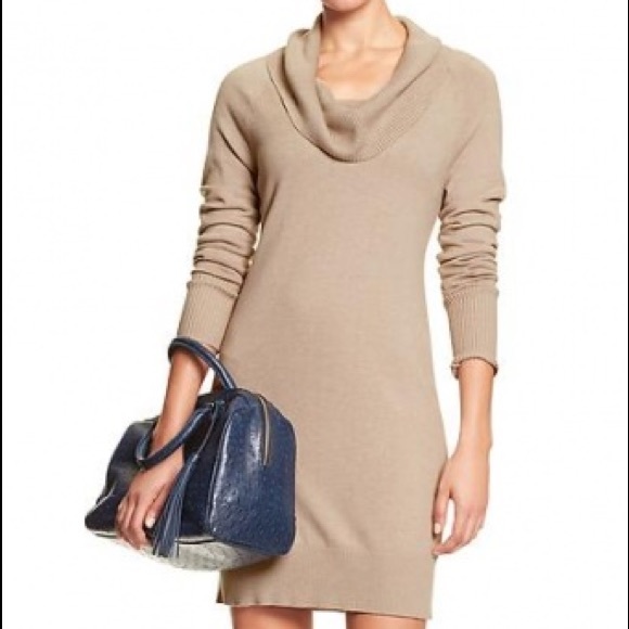 Banana Republic Cowl Neck Sweater Dress