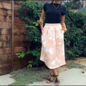 Vintage Albee High Waist Midi Skirt