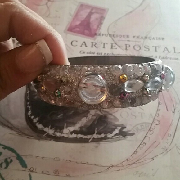 Handmade silver bangle - Picture 3 of 4