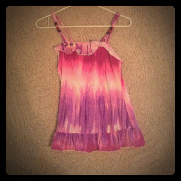 pink/purple ombré tank top