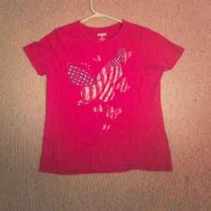 red white and blue tee