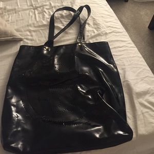 Tory Burch Patent Leather Large Tote