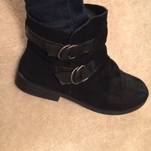 Black ankle boots