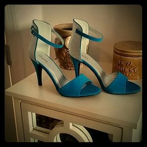 Blue/Silver Heels