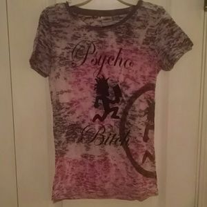 Authentic ICP Psycho Bit@# pink & black tye dye ts