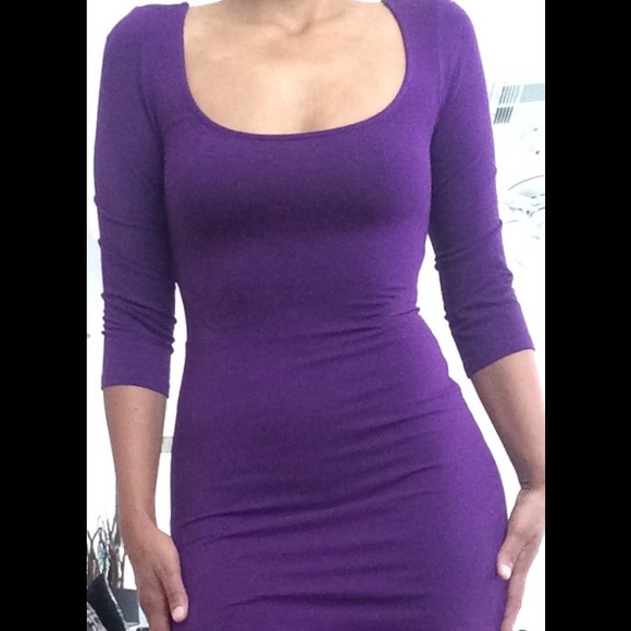 American Eagle. Purple mesh cut out dress