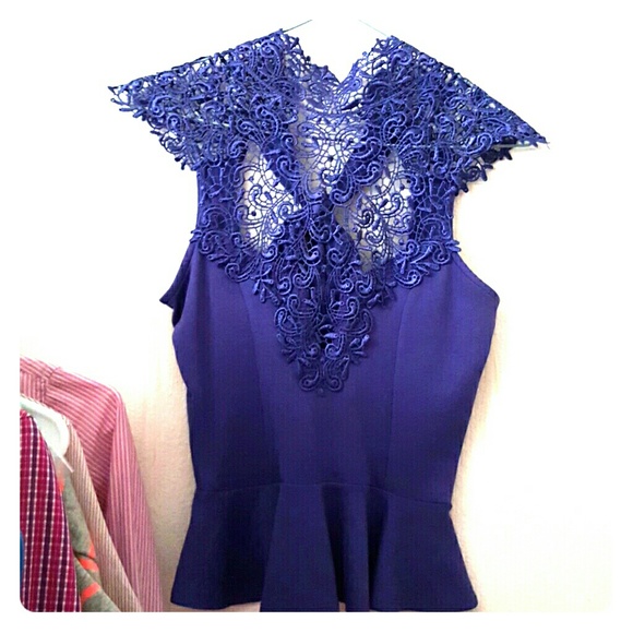 Purple crochet top