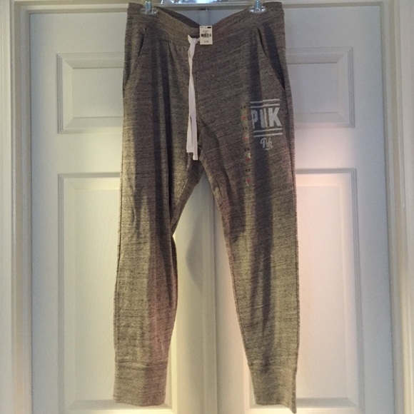 Victoria Secret Pink Skinny Pant Large Gray