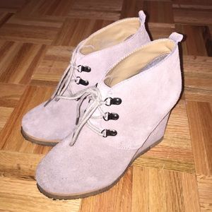 Steve Madden: Suede Wedge Bootie