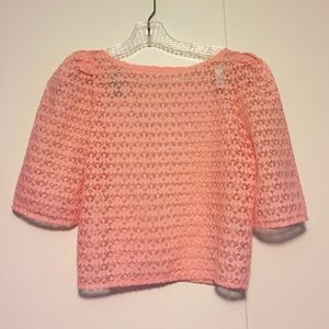 Lace Puff Sleeve Blouse