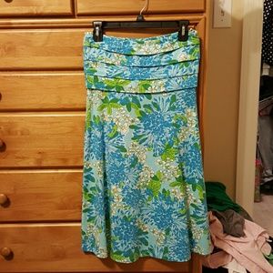 Lilly Pulitzer strapless dress EUC