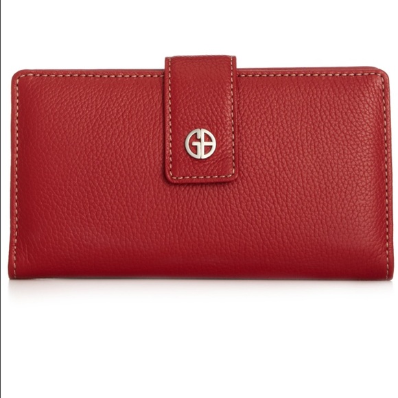 Coach Handbags - ✨SOLD ✨Lipstick Red Giani Bernini Wallet