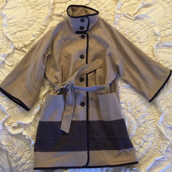 Woolrich-John Rich and Bros belted wool blend coat