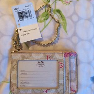 Coach skinny ID/Coin purse, butterfly, NWT