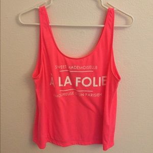 Pink H&M crop tank