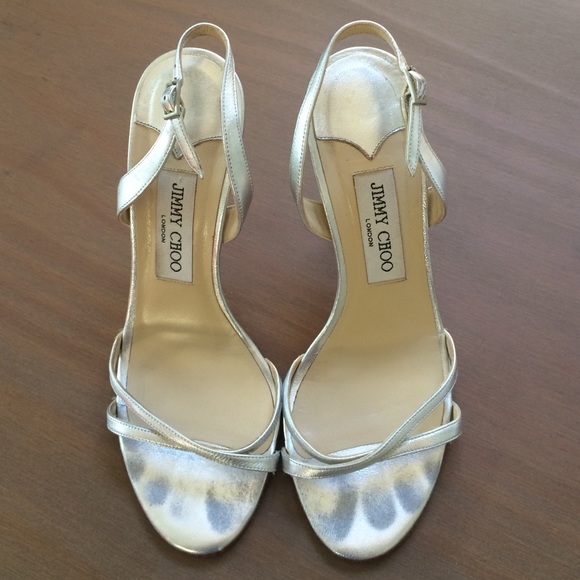 SUPER REDUCED💥💥JIMMY CHOO sandals silver nappa.
