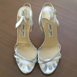SUPER REDUCED💥💥JIMMY CHOO sandals silver nappa.