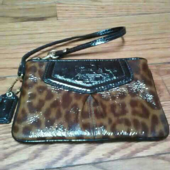 Traded HTF Coach ocelot wristlet - Picture 1 of 2