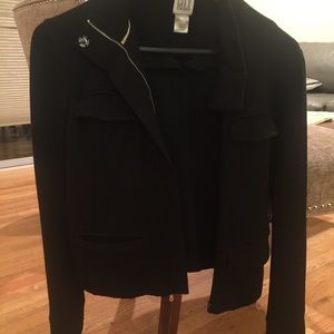 Black City DKNY ponte cotton jacket
