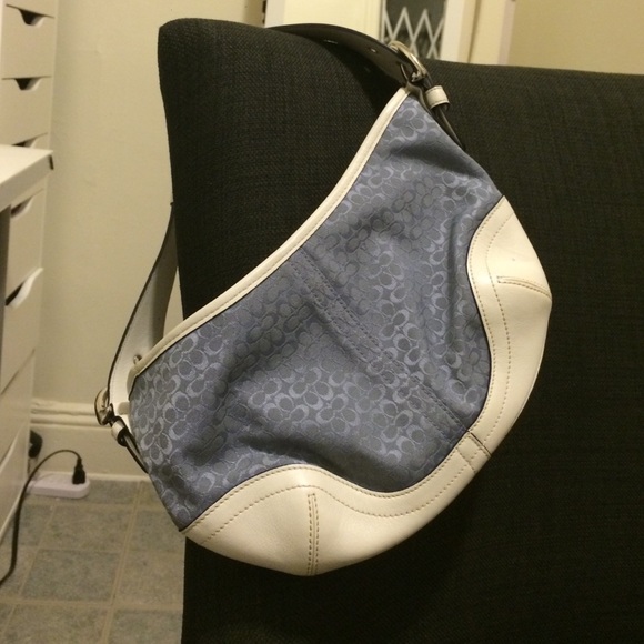 Coach SOHO Signature & Leather Hobo Handbag