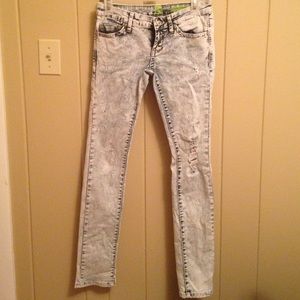 distressed "Flying Monkey" skinny jeans!