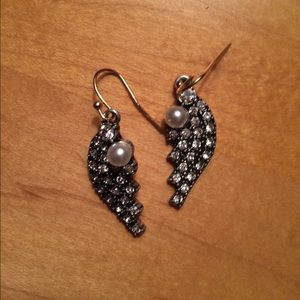 Lulu Frost Swarovski Crystal Winged Arrow Earrings