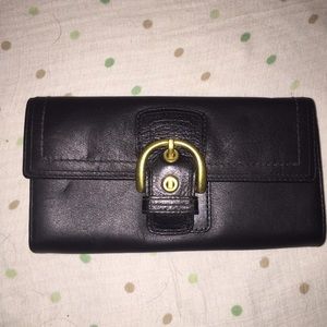 Black Authentic Coach wallet
