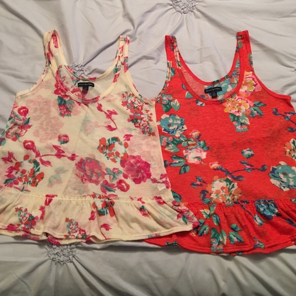 AEO Floral Tank Bundle