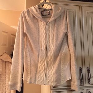 Cream hooded sweatshirt