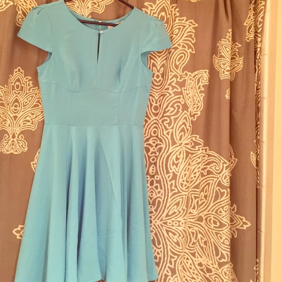 Baby blue cocktail dress