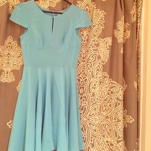 Baby blue cocktail dress