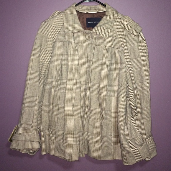 Banana Republic plaid coat