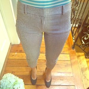 Club Monaco🌴 striped crop pant