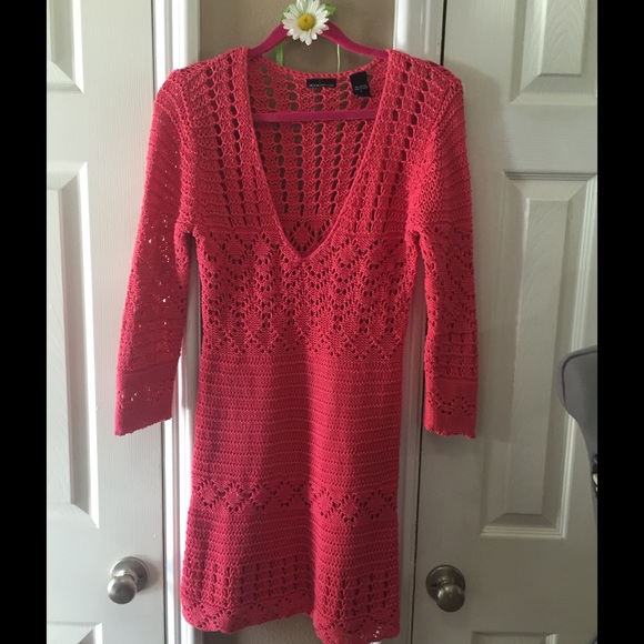 GORGEOUS RED KNIT DRESS