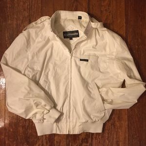 White Members Only jacket windbreaker 80s 90s