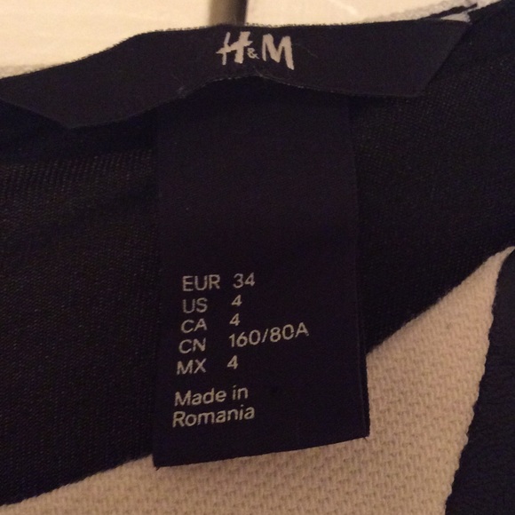 SOLD H&M black leather mini dress - Picture 4 of 4