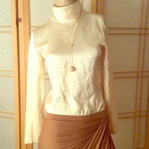 NWT$ 225  Ellen Tracy 100%silk blouse-Sz 2