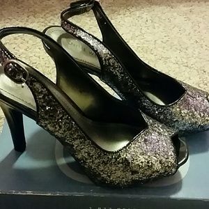 Nine west glitter heels