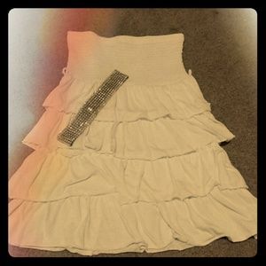 White shirt with ruffles