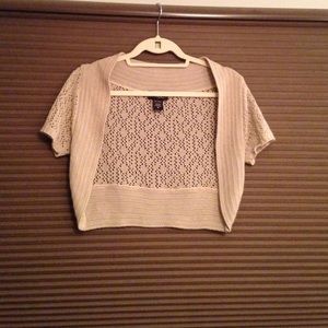 Tan sweater shrug