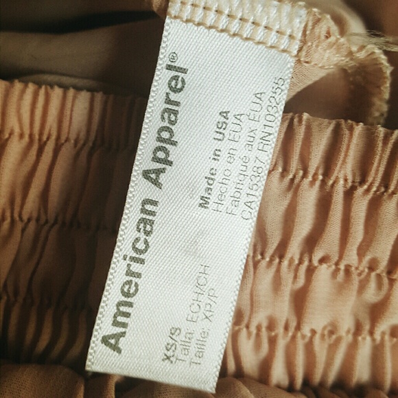 American Apparel nude Chiffon skirt - Picture 3 of 3