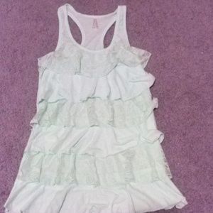 Green minty color shirt